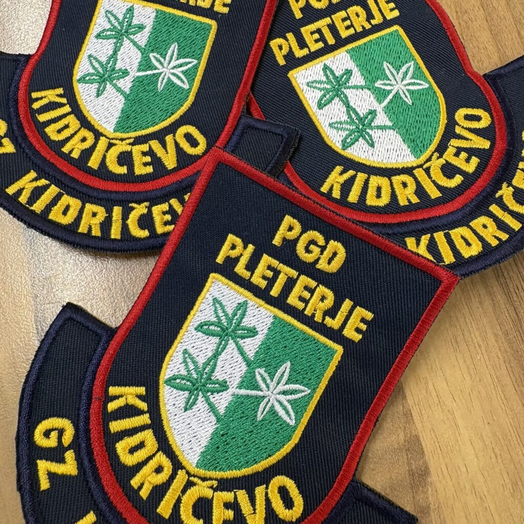tekstilni našitki za gasilce