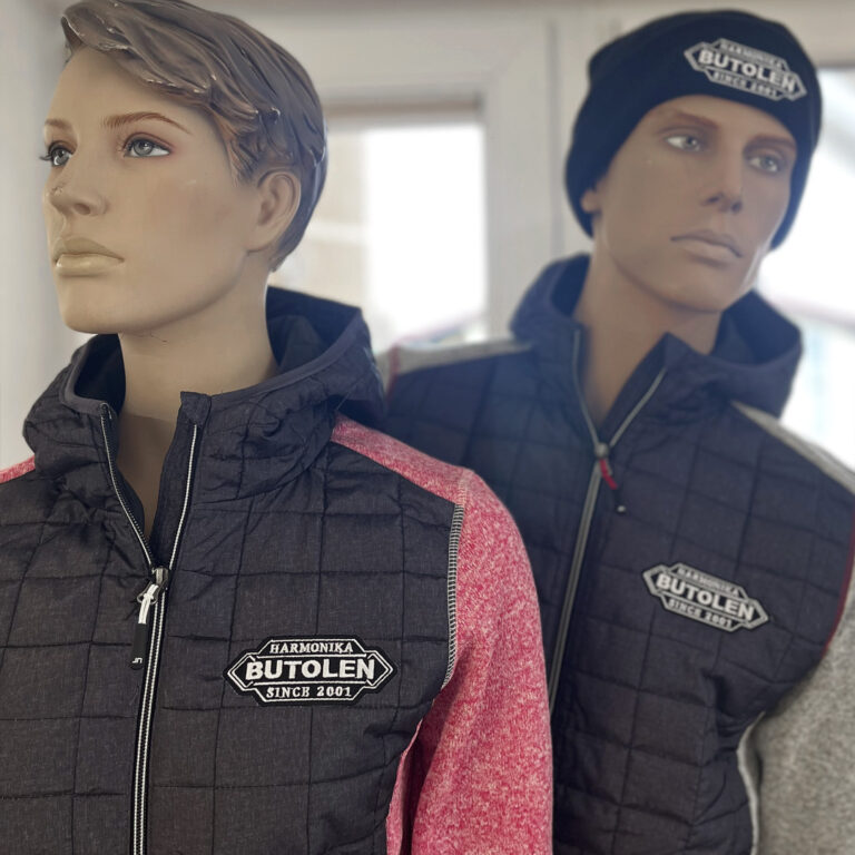 promocijske jakne z vezenjem logotipa za Harmonika Butolen